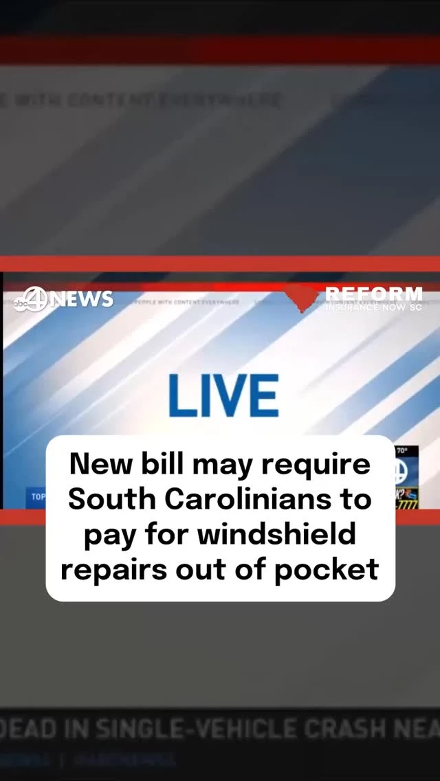 They say this is about “fairness.” Let’s call it what it is.

Nearly 40 years ago lawmakers didn’t pass it to save money, they passed it for SAFETY reasons:

-Cracked windshields reduce visibility and structural integrity
-Without coverage, drivers might delay repairs and drive unsafe vehicles
-Eliminating the deductible removed the financial barrier to fixing safety-critical glass

A windshield isn’t cosmetic. It’s safety. But when families are forced to choose between fixing their car or putting food on the table, we already know what happens.

Don’t buy the spin: nothing in this bill guarantees lower premiums. The only guarantee? Bigger profits for already-profitable insurance companies.

This law wasn’t controversial when it passed back in 1987. It was common-sense safety. Only now, decades later, are insurance companies trying to undo it.

South Carolina drivers deserve protection—not another win for insurance.

#StopHB4817 #SCPolitics #InsuranceReform #ProtectConsumers