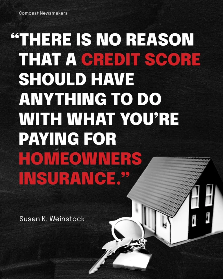 Same home. Same risk. Different price.

In South Carolina, your credit score can matter more than the risk itself. 

As Susan Weinstock, CEO of the Consumer Federation of America, stated, "There shouldn't be any correlation between the two."

📣 Tell your lawmakers: Your credit score shouldn’t decide if you can afford to drive or insure your home.