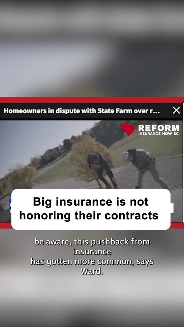 Homeowners across South Carolina are reporting the same issue: Partial coverage, pushback on claims, and increasing disputes.

When insurance companies don’t fully honor contracts, the burden shifts to homeowners. Reform isn’t optional — it’s necessary.

Source: @fox4kc
