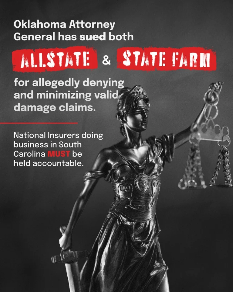 Have you had a valid claim denied?

If National Insurers are being shady in Oklahoma, what's stopping them from doing it here in South Carolina too? 

Read more at the link in our bio.