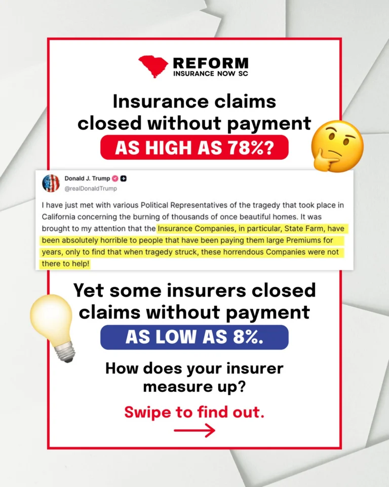 Why is there such a discrepancy? President Trump is calling for greater transparency in homeowner claim denials.

Check the link in our bio or follow the instructions on the last slide to see how your insurer measures up.

Data from @weissratings