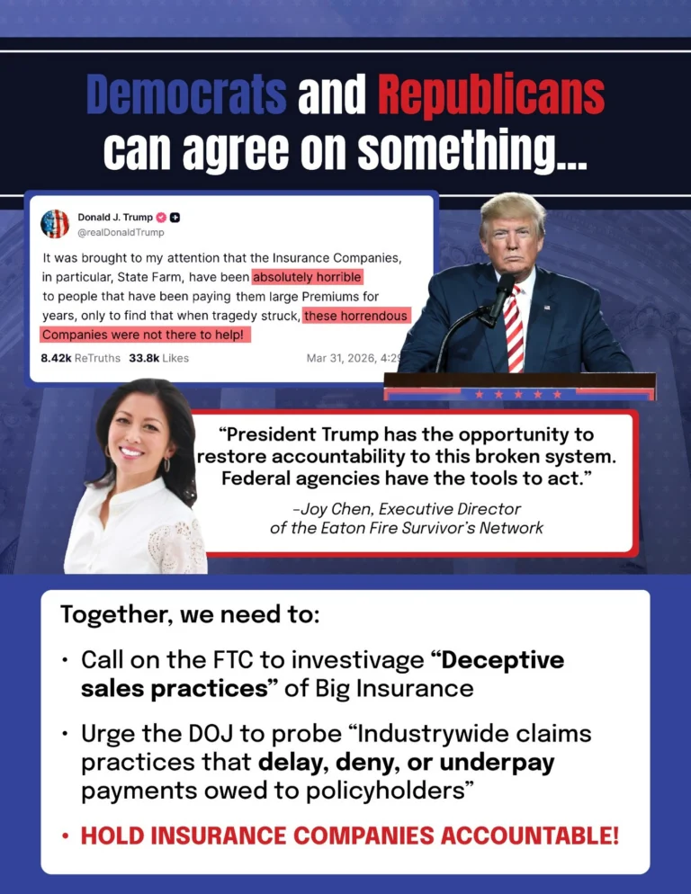 Both sides agree, Big Insurance must be held accountable!