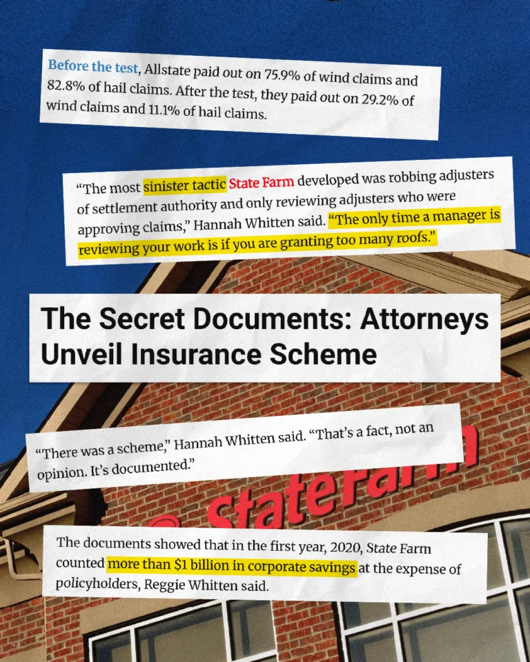 State Farm calls itself a “Good Neighbor.”

But they deny claims to make money 💰💰💰???

Internal emails revealed in an Oklahoma lawsuit reportedly show something very different: after rolling out a roof-claims “playbook,” company leaders celebrated a $1.4 BILLION drop in claim payouts in just one year.

Have you had a valid roofing claim denied by State Farm? 

These are “neighbors” South Carolinians don’t need.